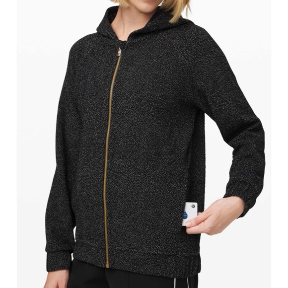 LULULEMON Black Pave New Ways Full Zip Jacket - Picture 1 of 8